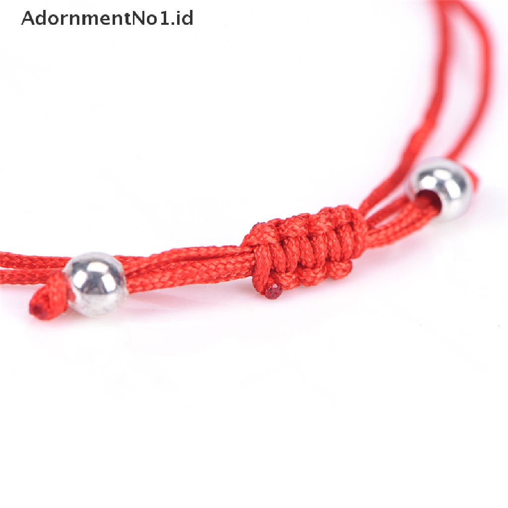 [AdornmentNo1] Fashion Wanita Beruntung Buatan Tangan Tali Anyaman Paduan Adjustable Gelang Bangle [ID]