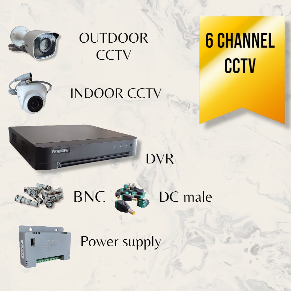 PAKET 6 CCTV HILOOK OEM HIKVISION 6 KAMERA SIAP PASANG