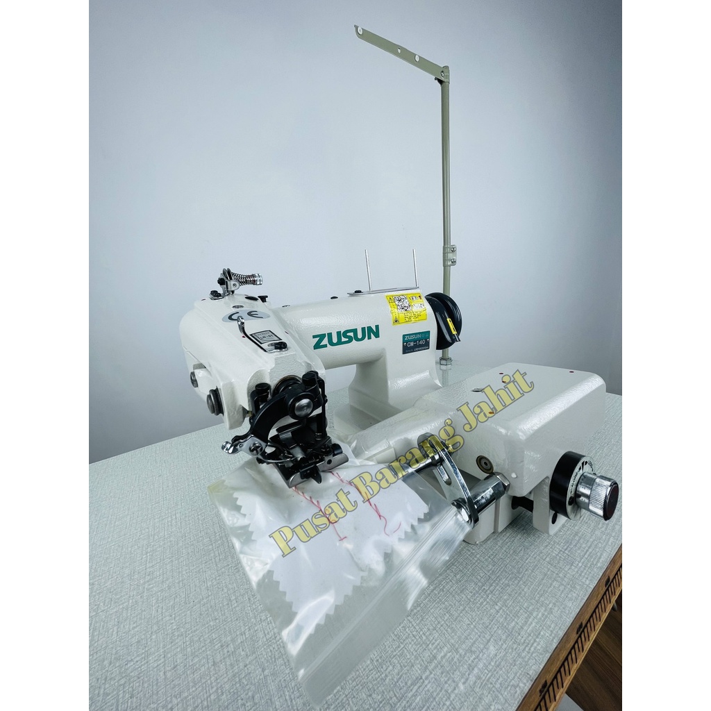 ZUSUN CM-140 / CM 140 Mesin Jahit Som Besar / Som Kaos Kaki / Kepala Kecil / Cylinder Bed / Blind Stitch High Speed Industri CM140