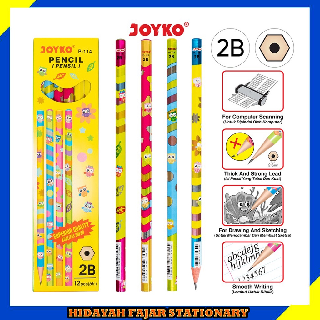 

Pensil 2b - Pensil Joyko P-114