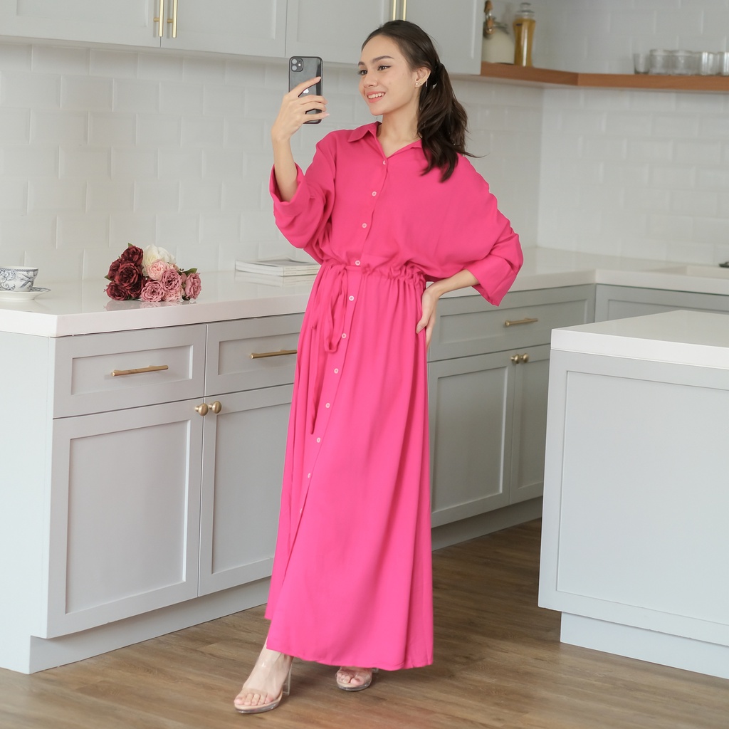 Ladybydiana CAMILA DAILY WEAR Wanita Lengan Panjang Bahan Rayon Busui Friendly