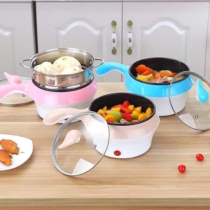 Panci Elektrik Multifungsi Electric Fry Pan Panci Listrik Lapis Keramik Cooking Pot Only Alat Masak 