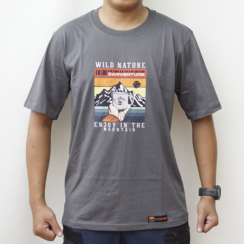 kaos tshirt tema adventure hiking zarventure 1020