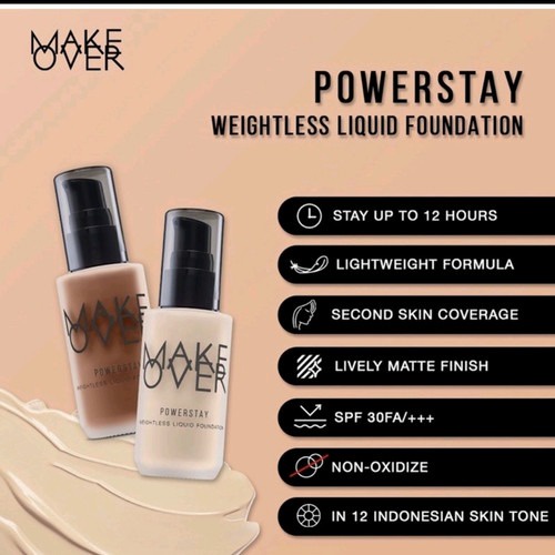 MakeOver Powerstay Weightless Liquid Foundation 24H Oil Control