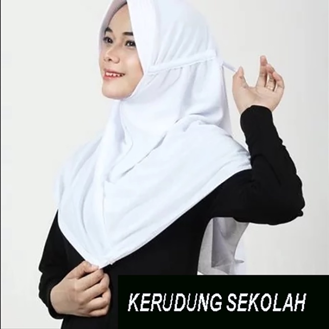 Jilbab Kerudung SEKOLAH Anak Request Bordir Nama Suka Suka Hijab Anak SD SMP SMA Tali Serut