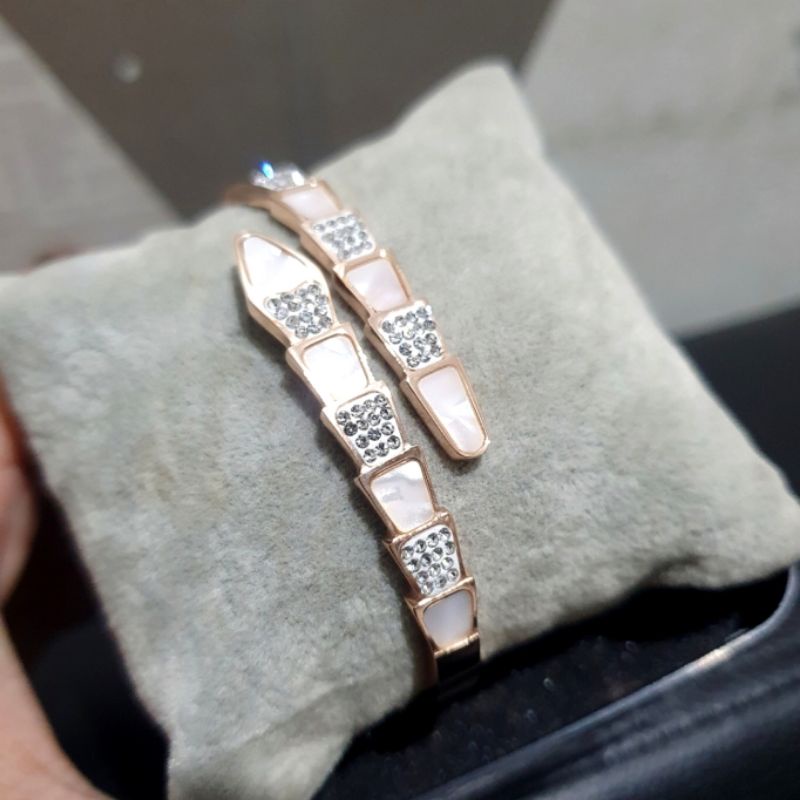 Gelang Titanium Asli Rosegold Premium quality anti karat anti alergi Stainless steel Gt5