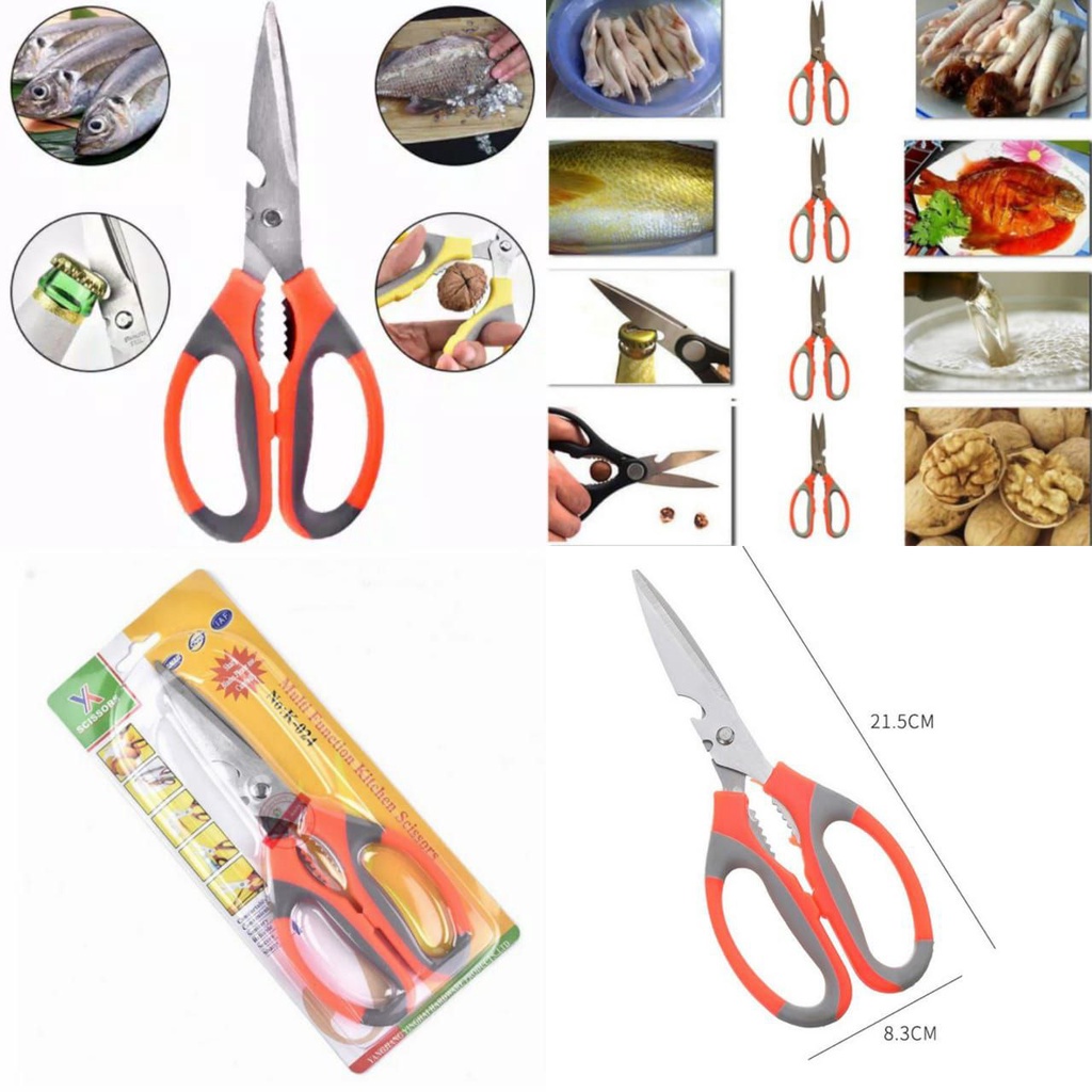 Gunting Dapur Stainless Steel Tajam Serbaguna