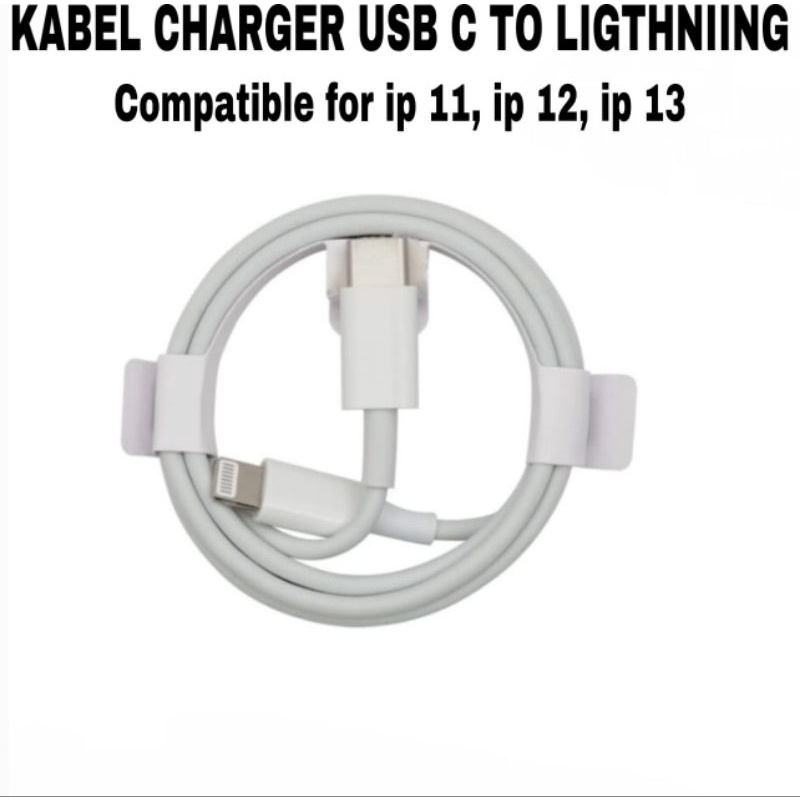 KABEL CHARGER USB C TO LIGHTNINGG FOR IP 11 / 12 / 13
