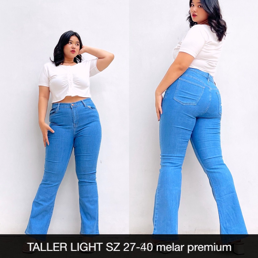 CELANA JEANS WANITA UKURAN NORMAL &amp; JUMBO TALLER BOOTCUT-SYSCLOTHIER