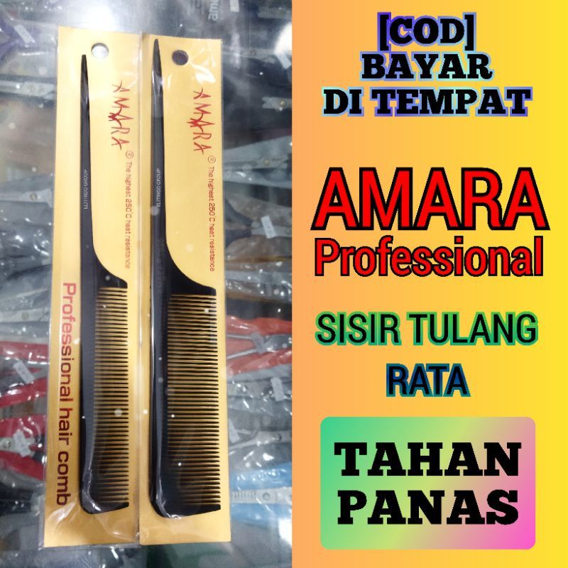 [AMARA RATA SEDANG] AMARA SISIR TULANG RATA SEDANG || SISIR GADING TAHAN PANAS || SISIR TULANG RATA || SISIR SALON || SISIR SMOOTHING || SISIR UNTUK CATOK RAMBUT