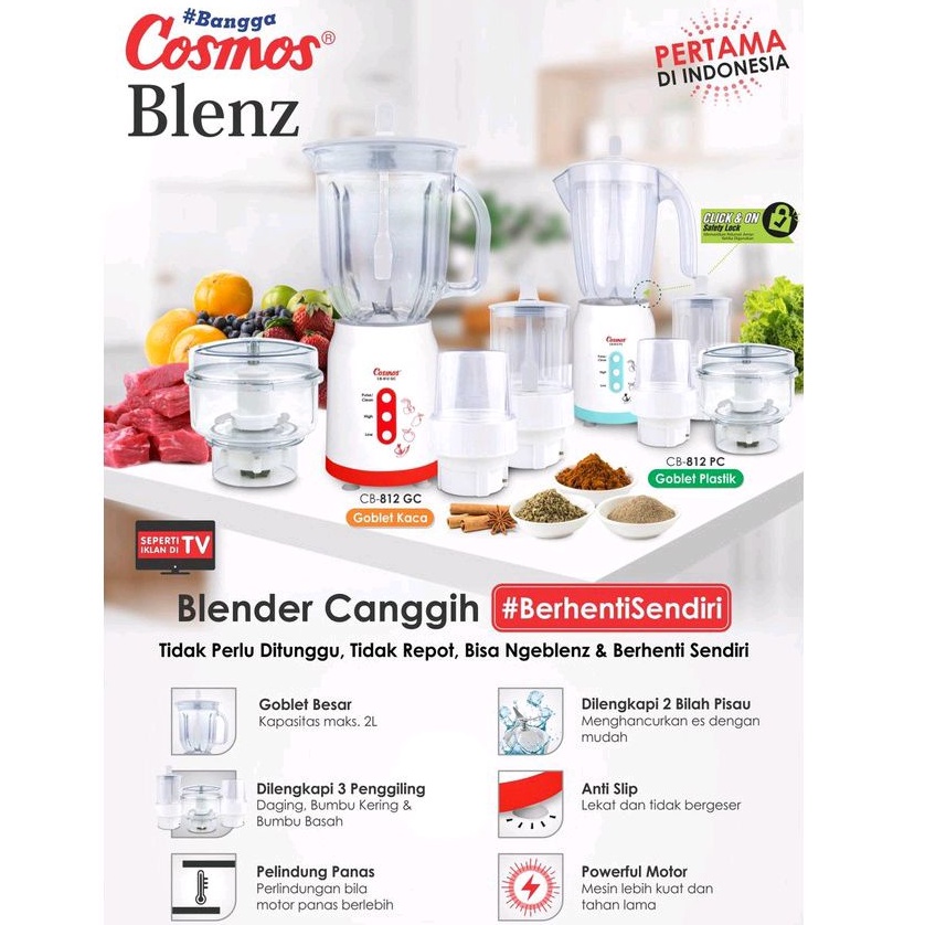 Blender Cosmos Blenz Kaca CB-812 G - Blender Juice