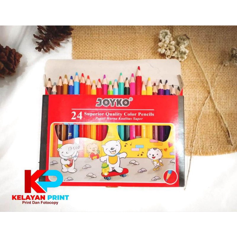 

PENSIL WARNA JOYKO PENDEK 24 WARNA