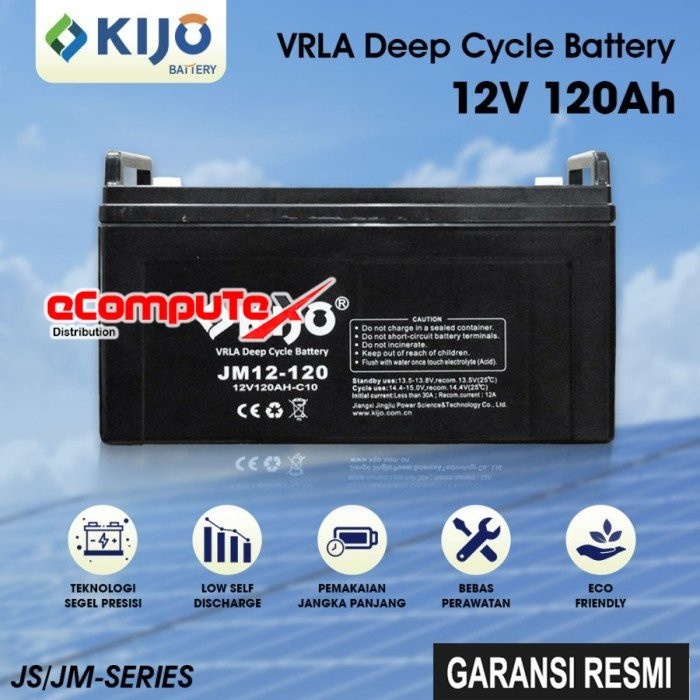 BATERAI UPS VRLA 12V120AH KIJO / BATTERY AKI KERING 120 AH ACCU