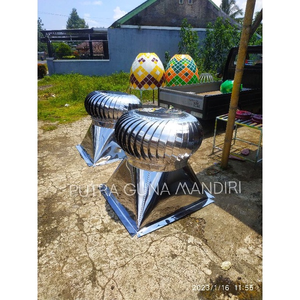 Turbin ventilator udara Stainless Steel 36 inch