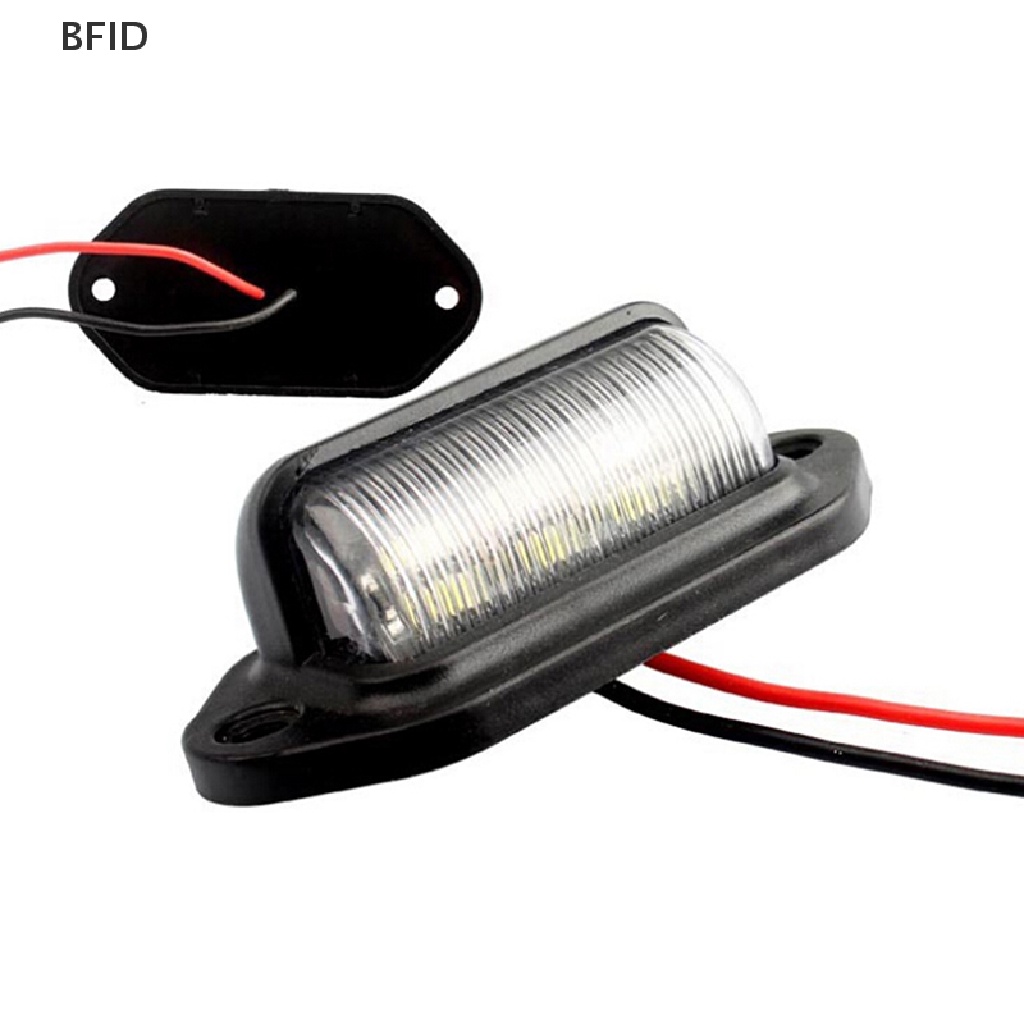 [BFID] 1pc Lampu Plat Nomor 6led 12V Anti Air Mobil Perahu Truk Trailer Step Lamp [ID]