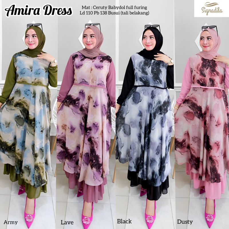 Dress / gamis / dress wanita /homeydress/ Amira Dress