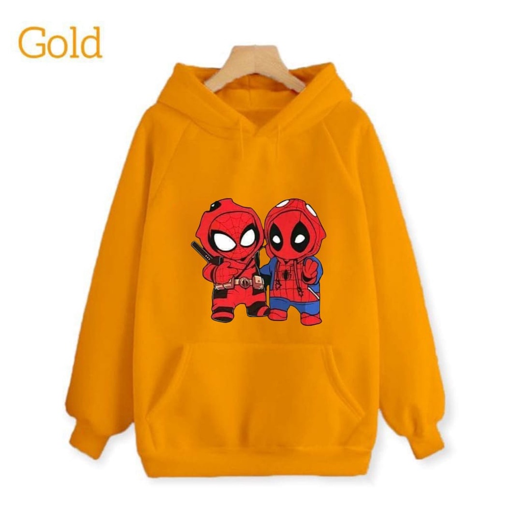 Hzl_outfit Sweater Hoodie Anak Laki-Laki Baby DeadPool