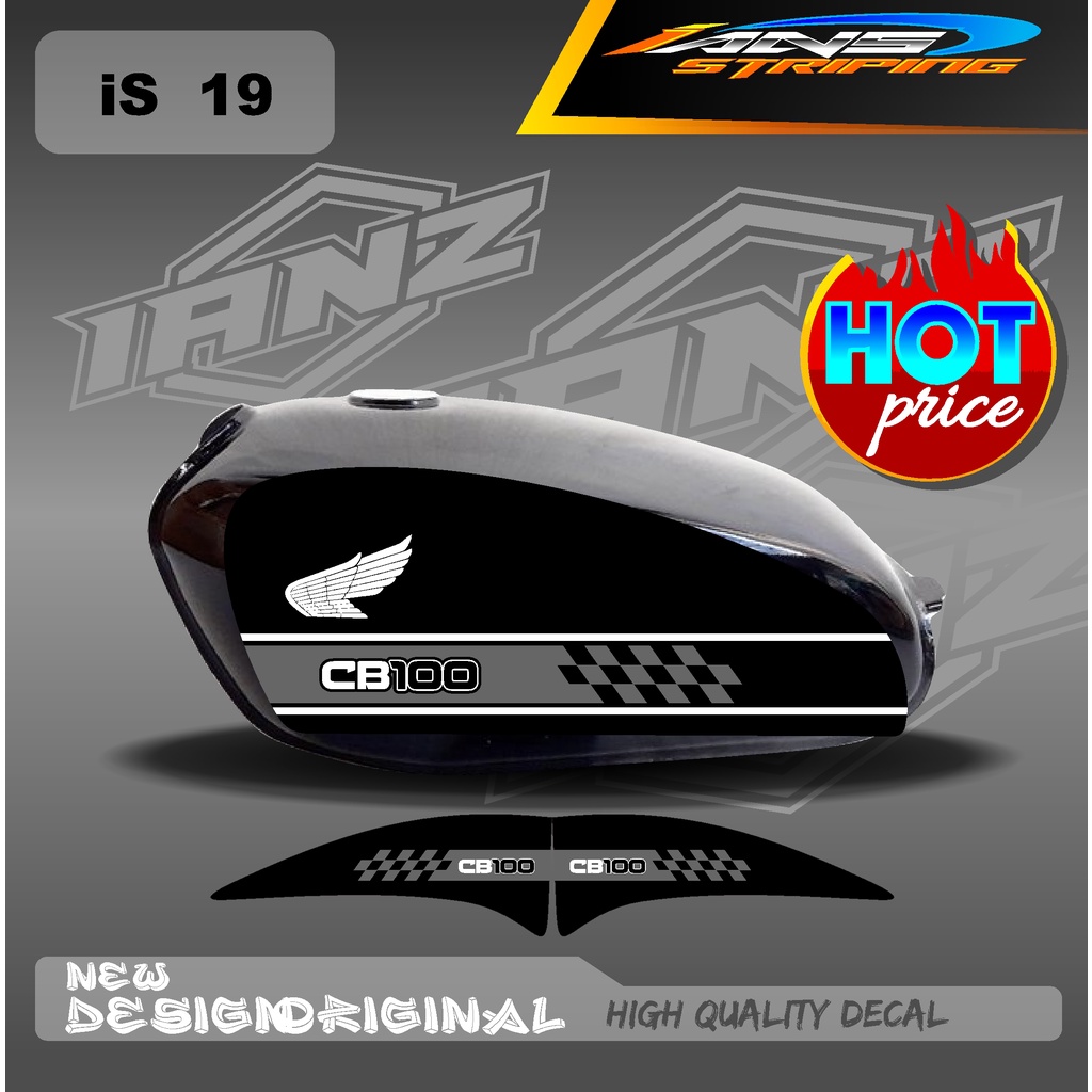 STRIPING TANGKI CB MURAHSTIKER CB100 HOLOGRAM/NON HOLOGRAM IS19