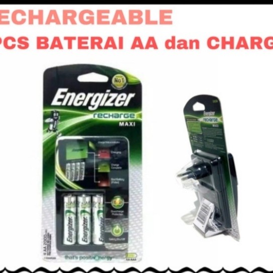 BATTERY / BATERAI ALKALINE ENERGIZER RECHARGEABLE MAXI AA