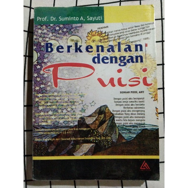 

Berkenalan dengan Puisi -Prof. Dr. Suminto A, Sayuti-
