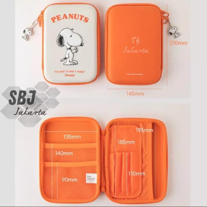 

Tempat Pensil Snoopy Hardcase 3D Waterproof Bahan Model Spt Smiggle
