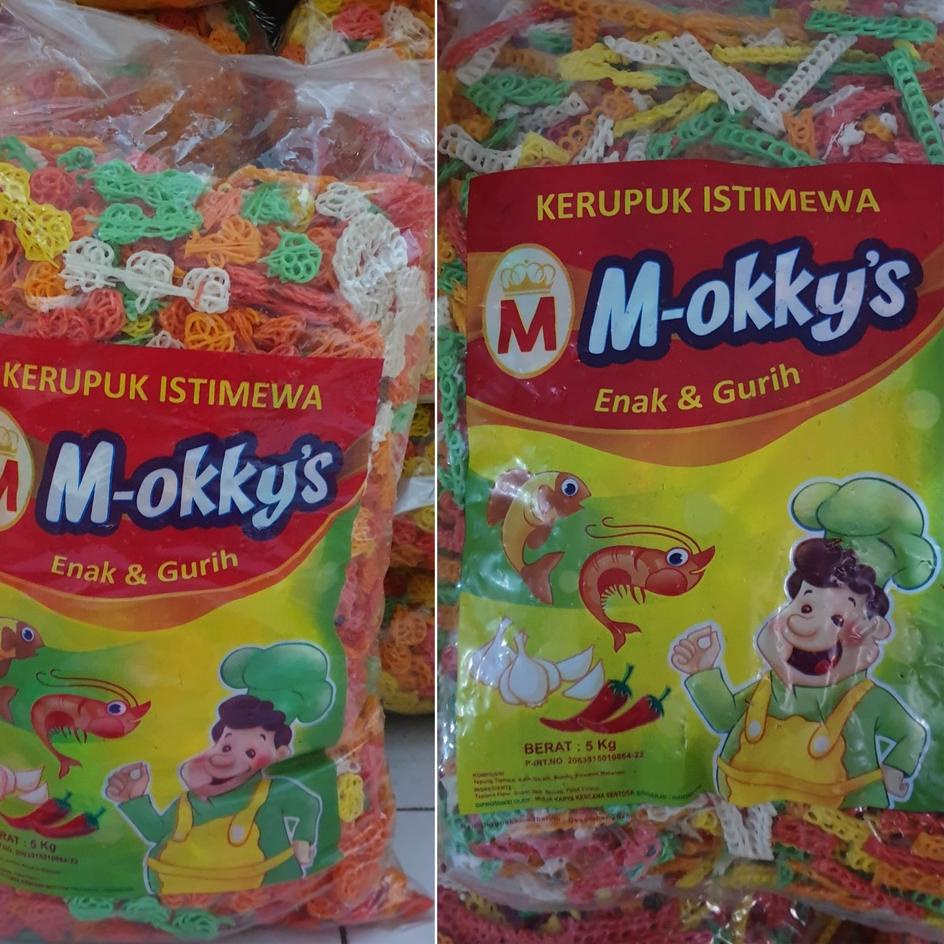 

✨MEGA ⚡ALE✨ [Bal] Kerupuk Krupuk Mentah Mawar Kepang warna warni M-Okky's