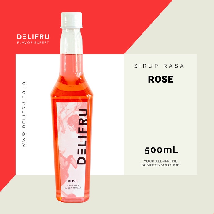 

DELIFRU SYRUP ROSE - SIRUP MAWAR 500 ML