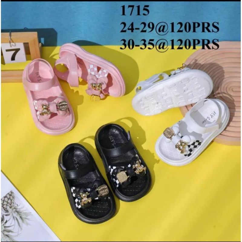 Sandal anak perempuan Casual new H.Y.S 175 jelly import lentur empuk nyaman