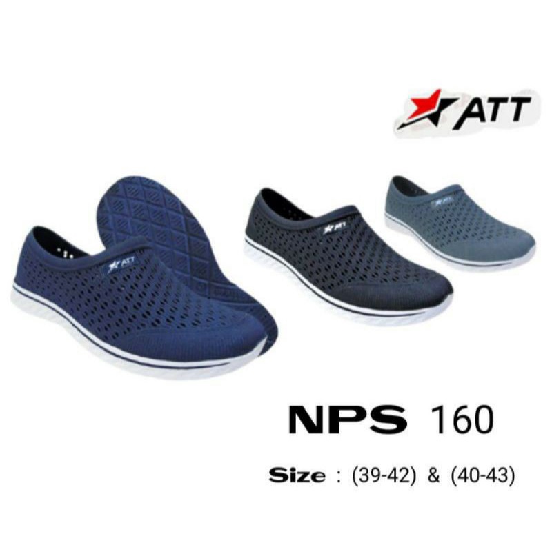 SEPATU KARET SLIP ON ATT SAF 1115 39-42 SEPATU SLIP ON KARET PRIA - SEPATU ATT