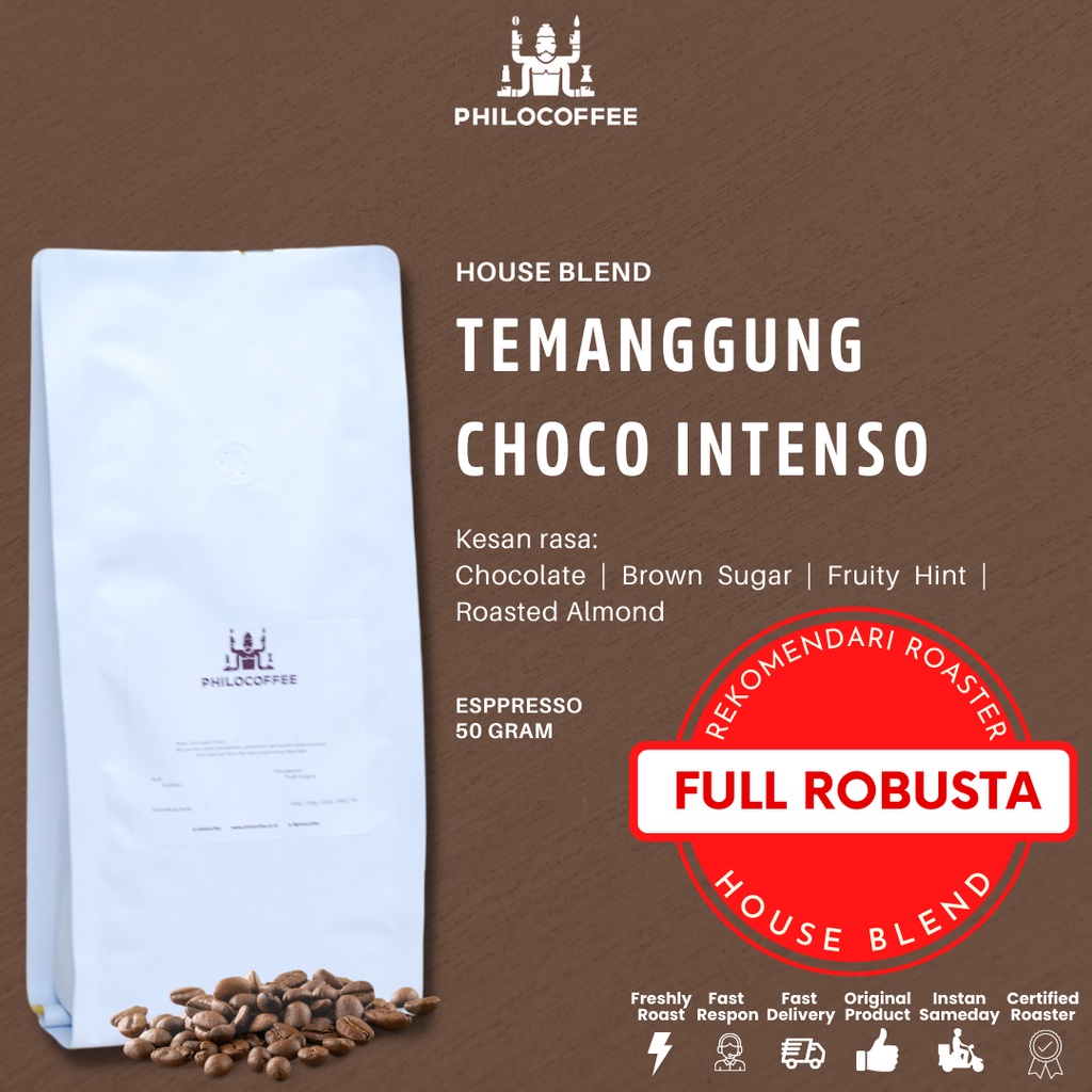 

Kopi Temanggung Choco Intenso 50gr | Fine Robusta Natural