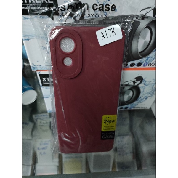 Softcase Oppo A17K Silikon Casing Case Macaron Pelindung Pro Camera