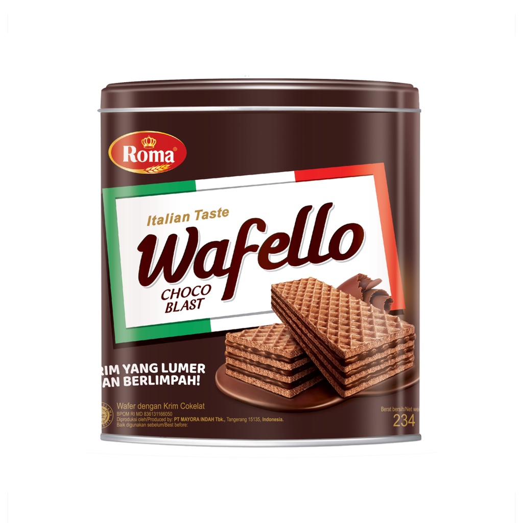 

ROMA WAFER WAFELO CHOCO BLASS 290GR /KLG