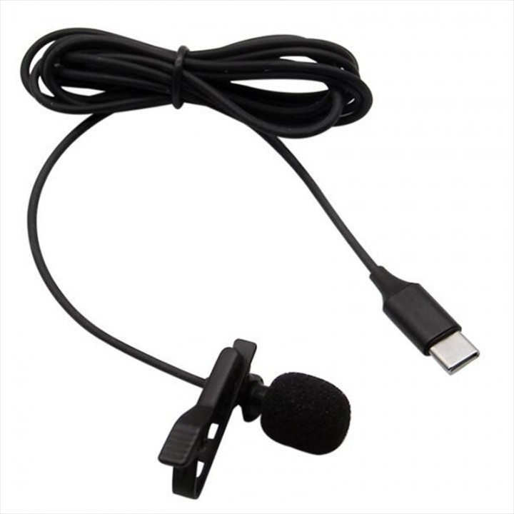 864 Clip-on GL-121 - Lavalier Microphone for USB Type-C Port - 1.5M Length