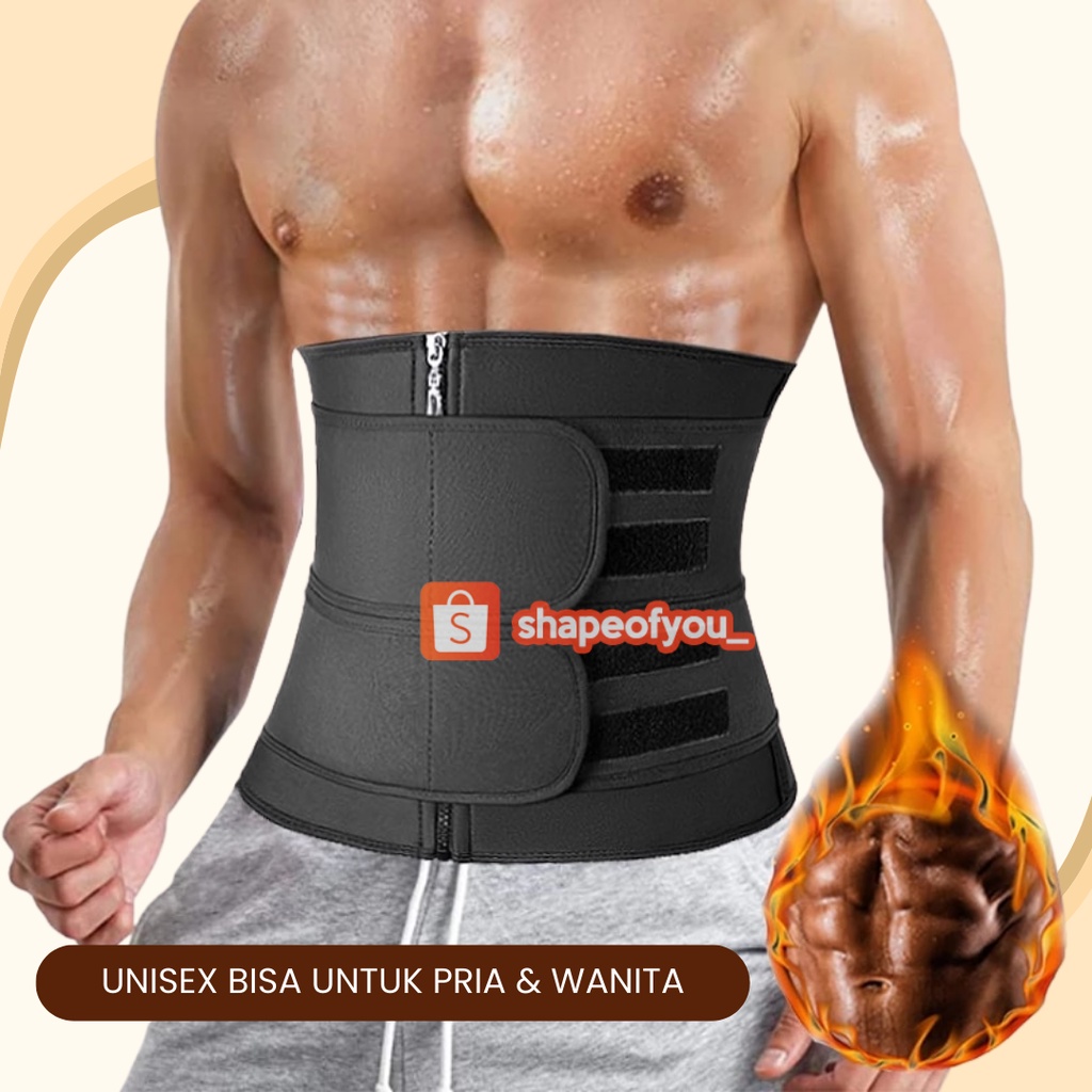 Korset Pembentuk Perut dan Pinggang Bisa Cowok dan Cewek Slim Waist Trimmer Sweat belt