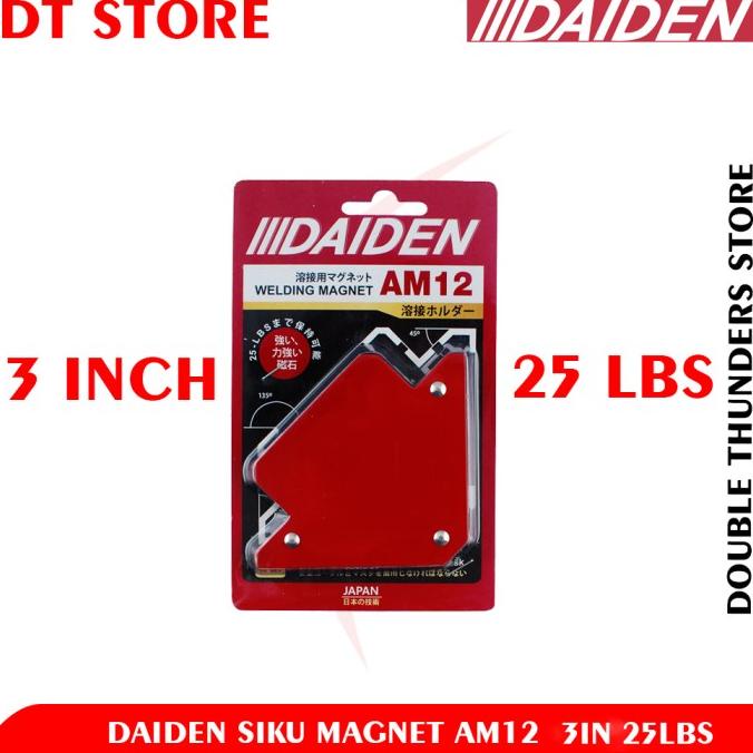 NETT Daiden Siku Magnet AM12 4in / Welding Magnet 25 lbs dthund33 Kualitas Baik