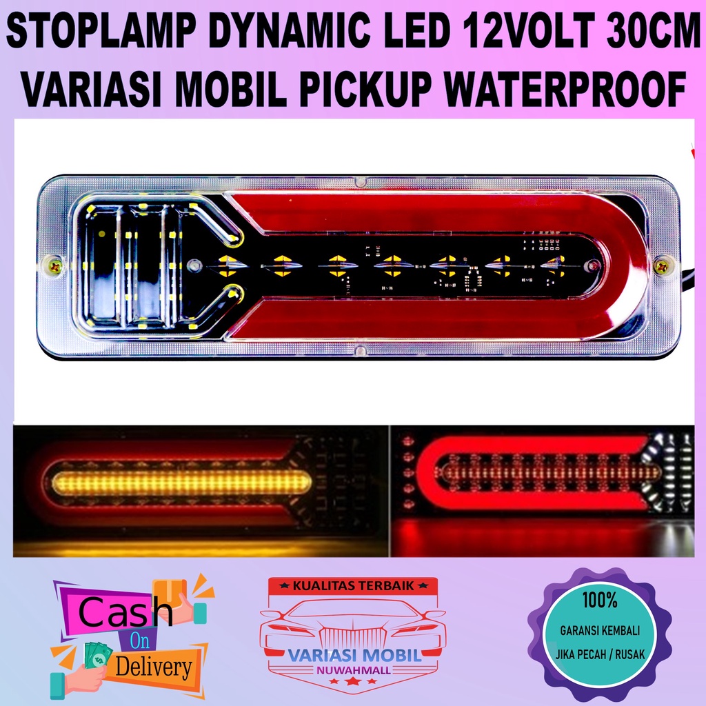 Lampu Stoplamp Rem Belakang Stop Lamp LED Pickup L300 Carry Futura Panther APV Granmax Custom 12 Vol
