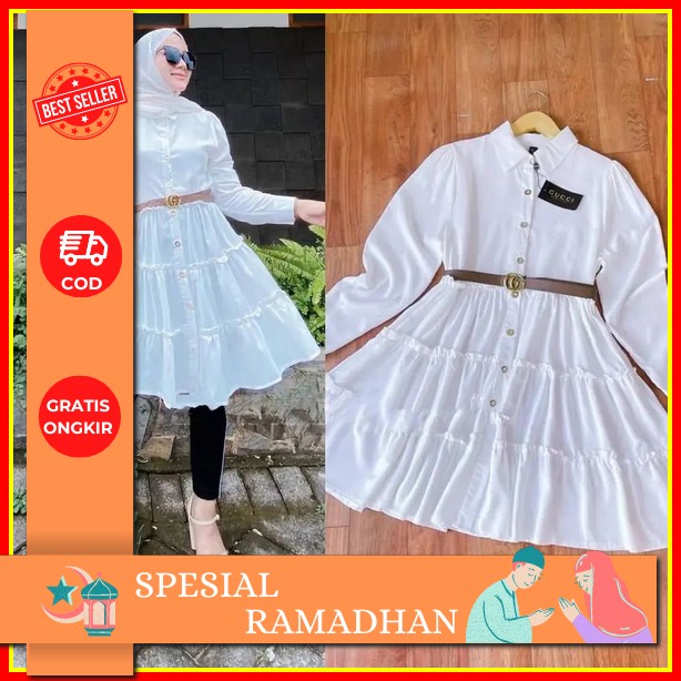 Tunik Wanita Suplier Baju Mus Dewasa Terbaru 2022 Remaja Muslim Viral Kekinian Bahan Toyobo Import T