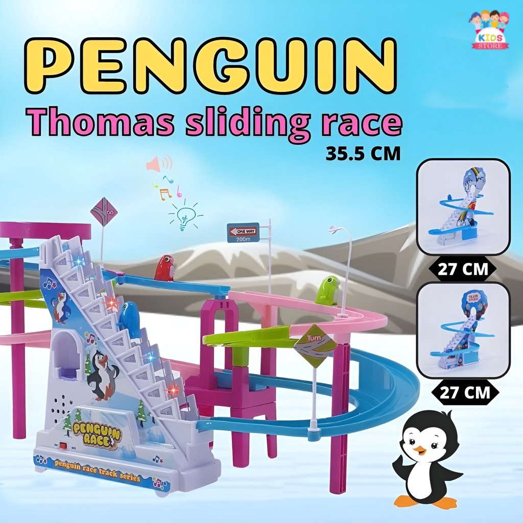 Penguin Track Race | Mainan Seru Untuk Keluarga | Mainan Anak Perempuan Mainan Edukasi 1-2-3 Tahun | Kado Ulang Tahun Anak Laki Laki