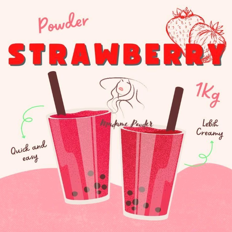 

Bubuk Minuman Strawberry 1 Kg Madame Powder Surabaya