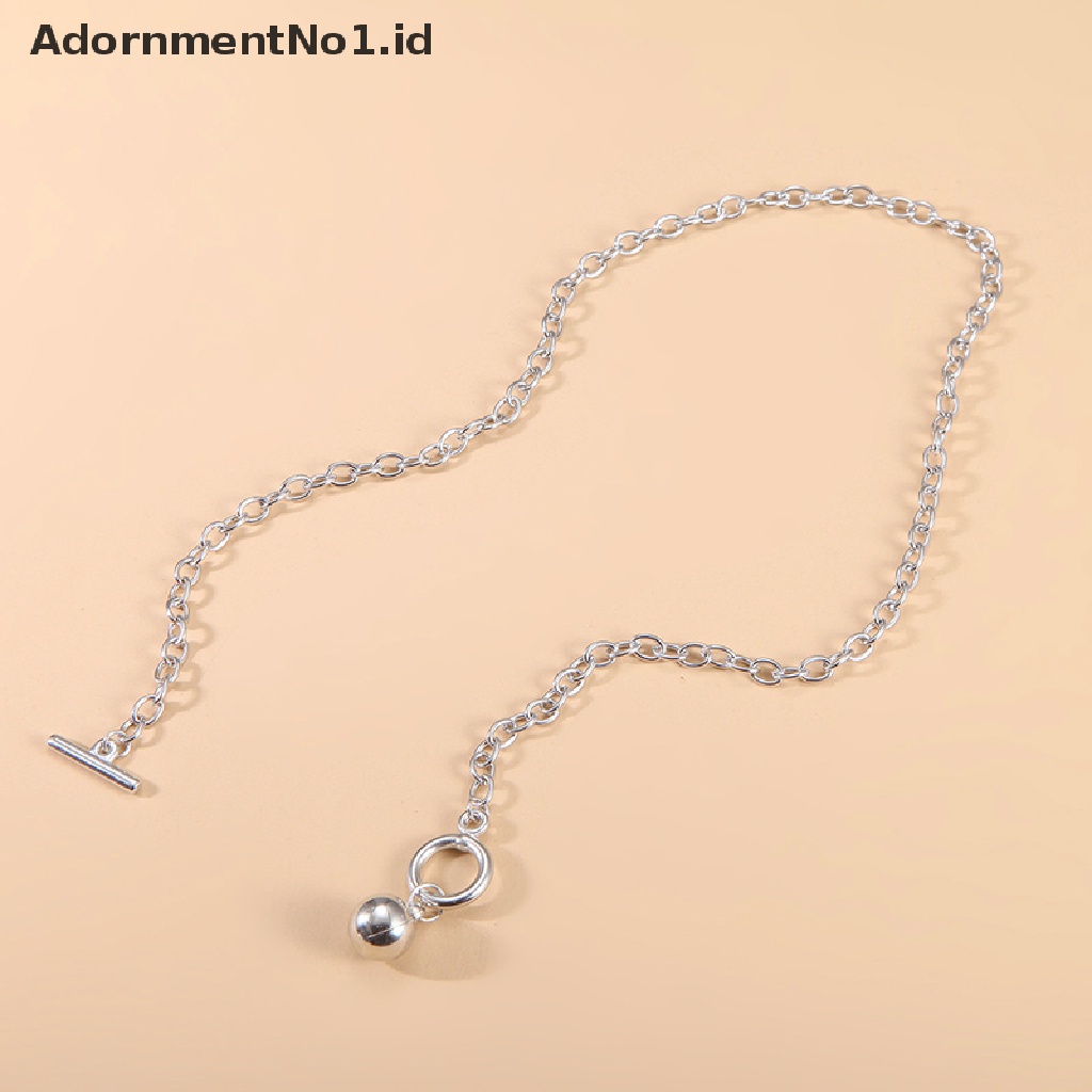 [AdornmentNo1] Kuba Rantai Kalung Wanita Mode Baru Toggle Clasp Stainless Steel Chain Necklace Untuk Wanita Perhiasan Hadiah [ID]