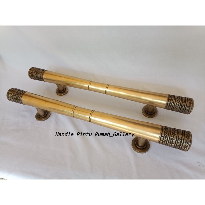 Handle Pintu Murah / Handle Pintu Kuningan Motif Polos Ukir 60 cm