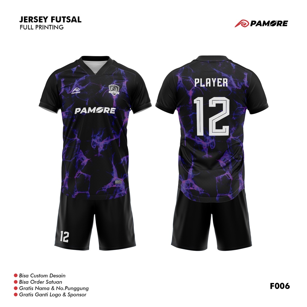 Jual Jersey Futsal Custom Full Printing Bisa Satuan F Shopee Indonesia