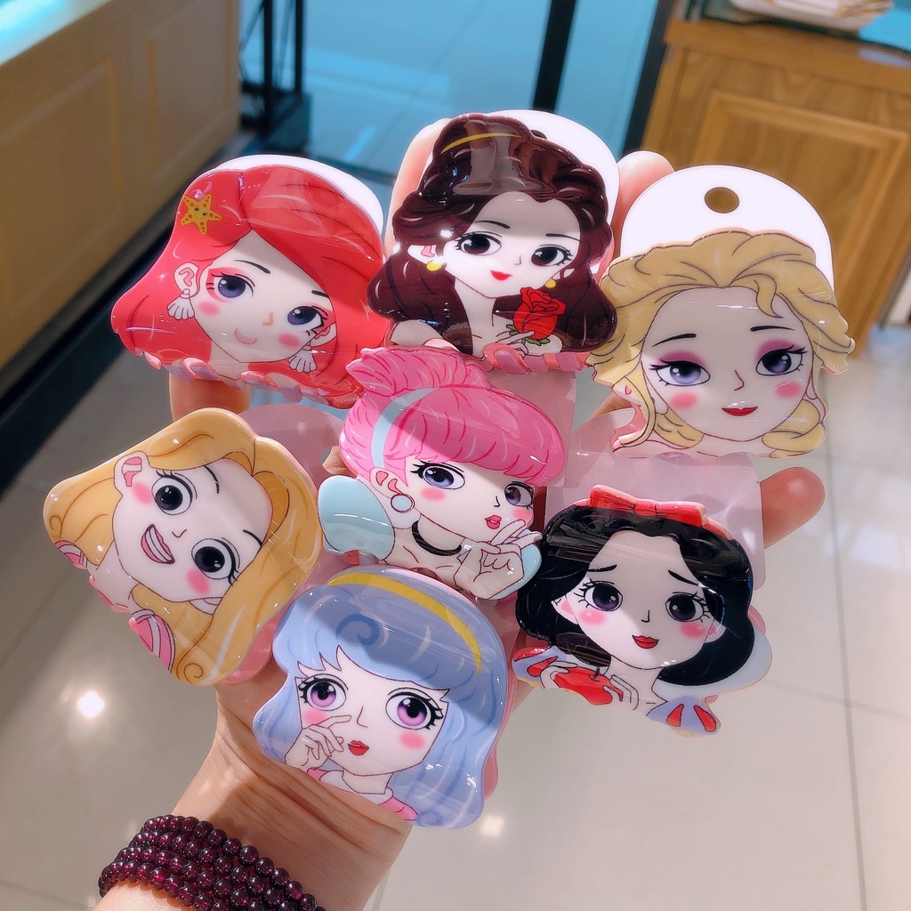 JEPIT RAMBUT CAKAR MOTIF PRINCESS SEDANG/ JEPITAN RAMBUT/ JEDAI RAMBUT PRINCESS DISNEY FROZEN CINDRELLA