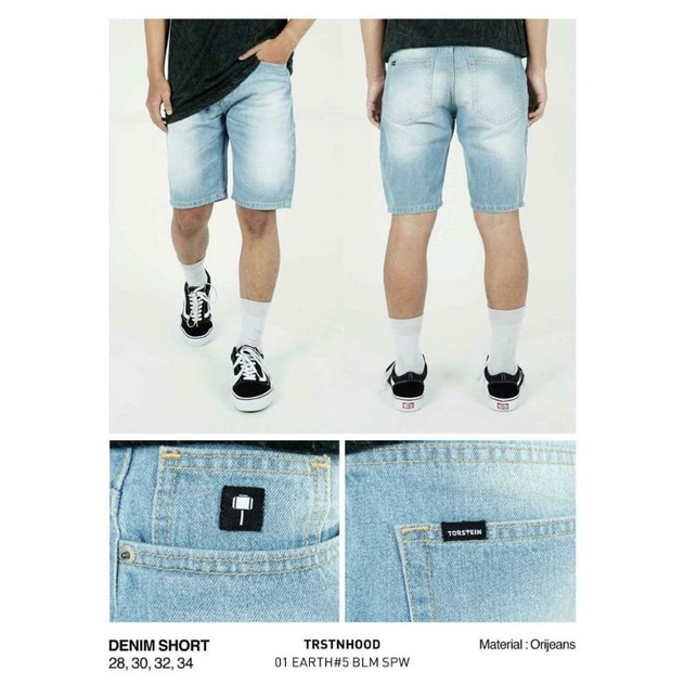 TORSTEIN DENIM SHORT PANTS | CELANA JEANS PENDEK TORSTEIN " 01 EARTH #6 " ORIGINAL