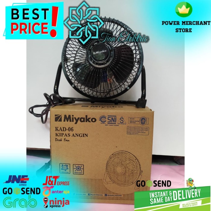 MIYAKO KAD-06 Kipas Angin Duduk / Desk Fan ORIGINAL.