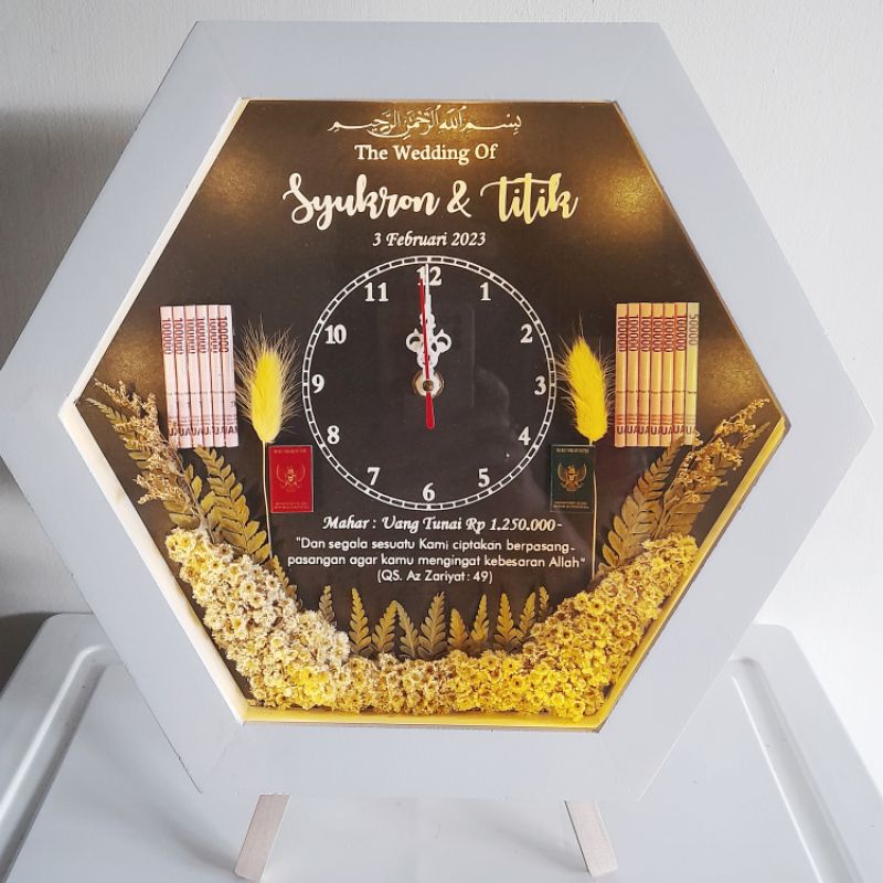 mahar hexagon diameter 30-35 | mahar rustic | mahar aestetik | mahar bunga kering | mahar murah | ma