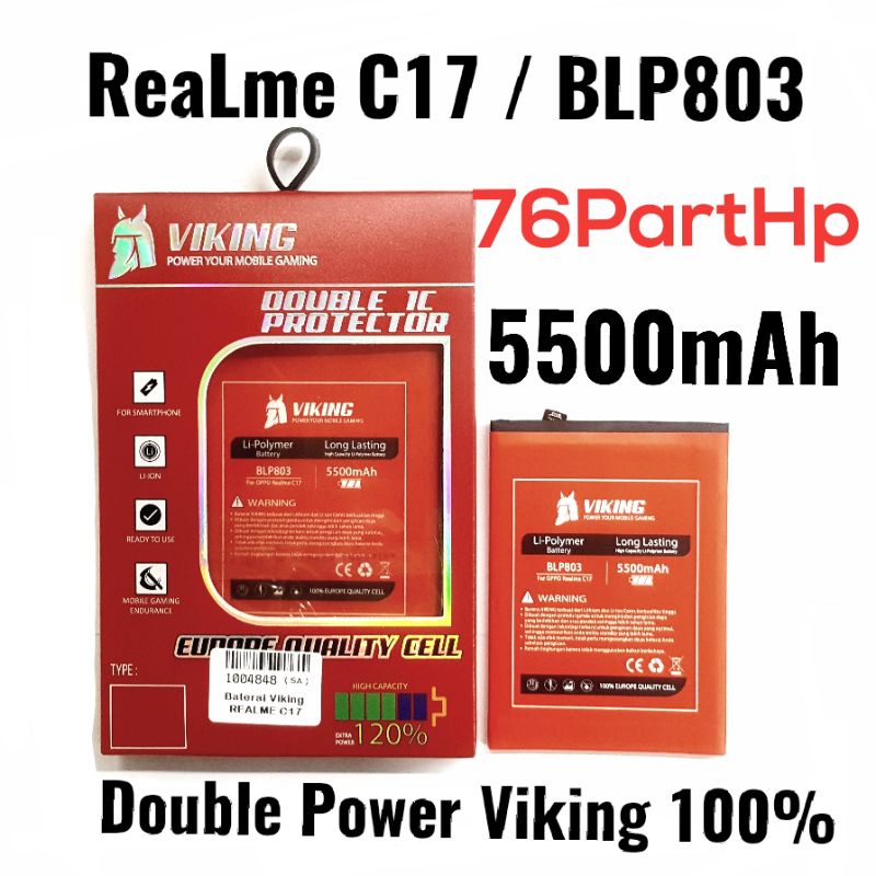 Baterai Viking Realme C17 - BLP803 - Batrei Baterai