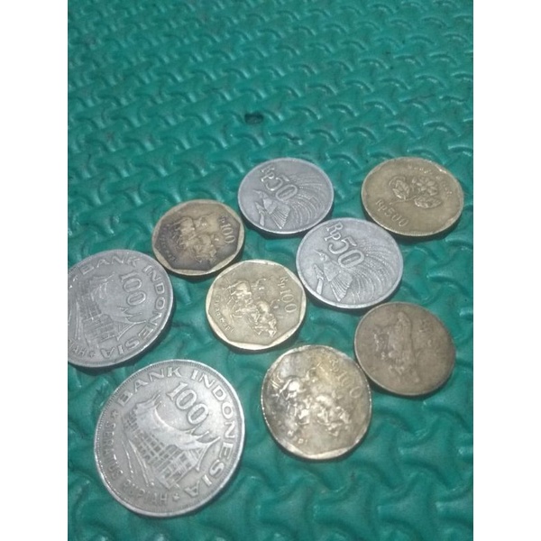 koin uang clasik 100 perak