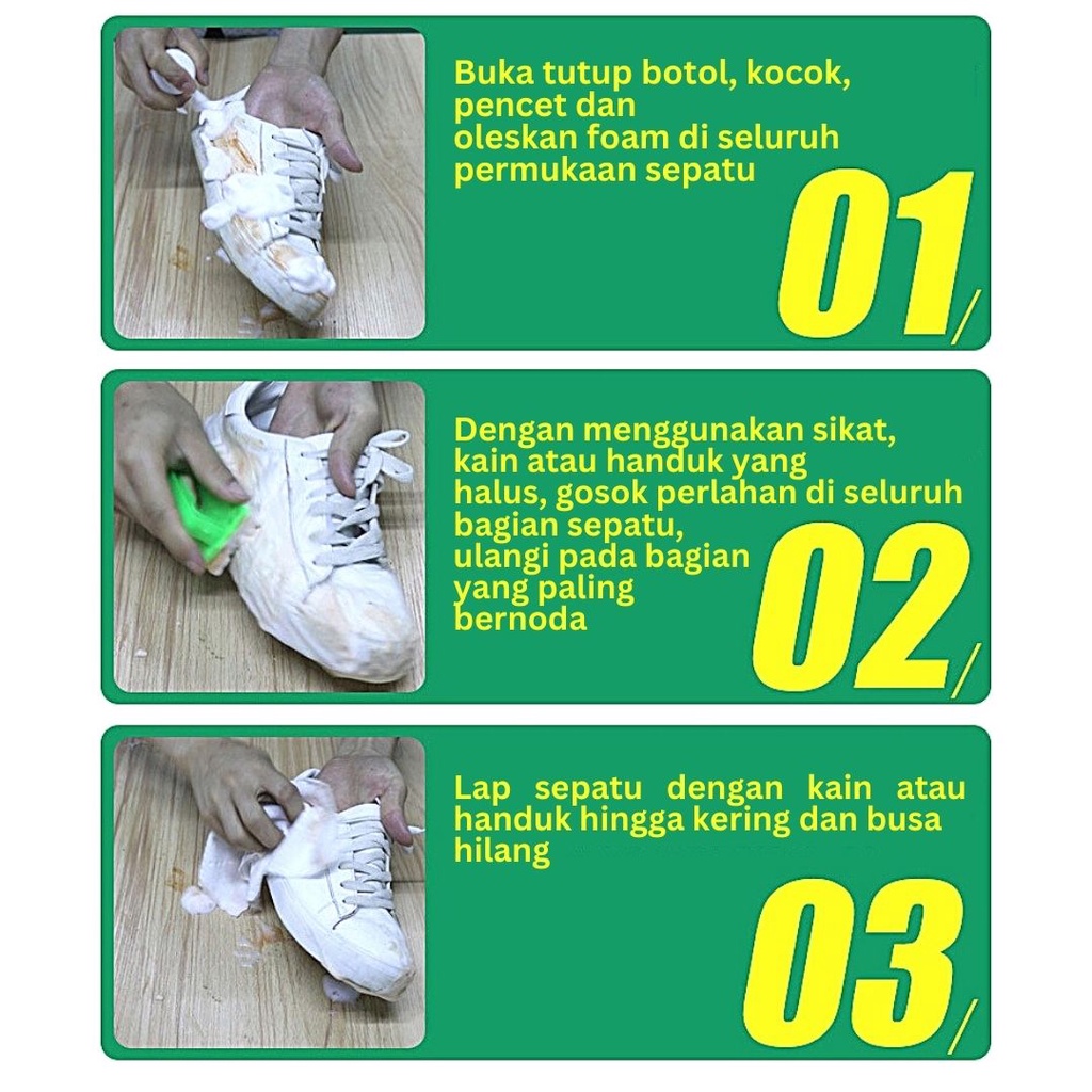 Pembersih Sepatu Instan Foam Shoe Cleaner