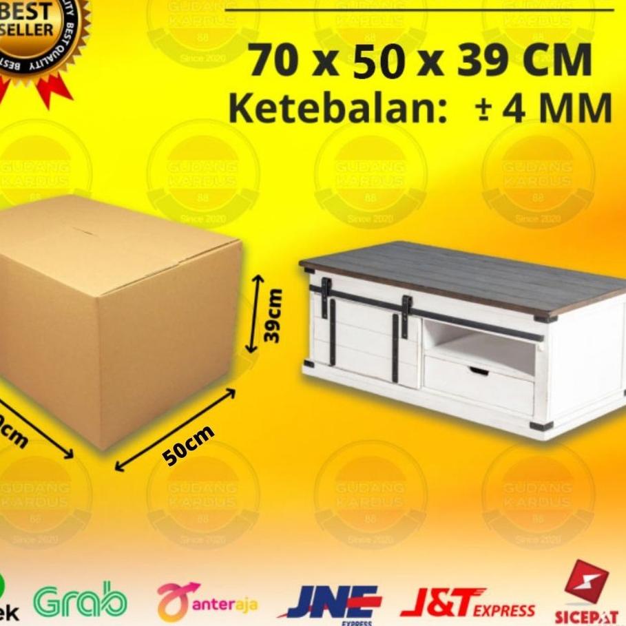 

✨SHOPEE MALL✨ Kardus Karton Box Besar 70x50x39 CM Dus Packing Pindahan Tebal Kokoh Jumbo Polos grosir